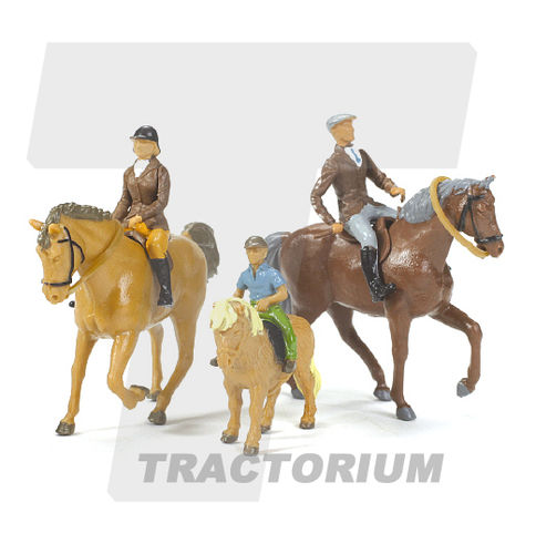 Britains 40956 Horses and Riders (3 Pieces) 1/32