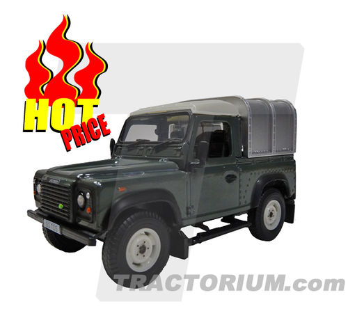Britains 42732 Land Rover Defender Pick Up with Canopy green 1/32
