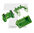 Wiking 7381 Bressel & Lade Frontloader Tools Set A - John Deere-Green 1/32