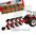 Replicagri 103 IH 155 Plough with 4 Corps 1/32