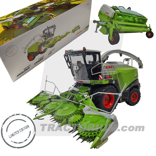Wiking 01706590 Claas Jaguar 870 with Orbis 750 and PU 300 Limited Edition 1/32