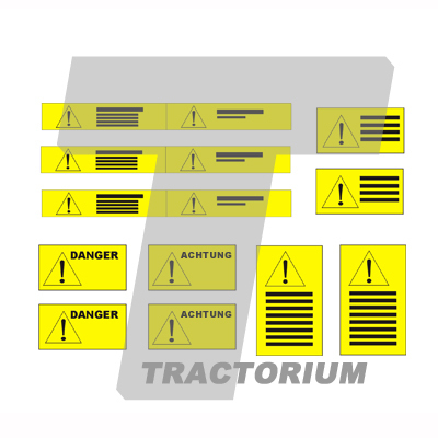 Tractorium Decal Set 1018 Warning Notes 1/32