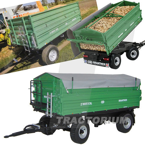Universal Hobbies 5268 Brantner Z 18051 XXL 2 Axled Tipping Trailer with Sugar Beets Inlay 1/32