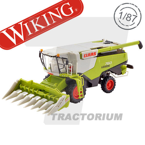 Wiking 038911 Claas Lexion 760 Combine with Conspeed Corn Header 1/87
