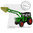 weise-toys 2046 Deutz D 5206 Allrad mit Fritzmeier Verderck und Baas Frontlader Limited Edition 1/32