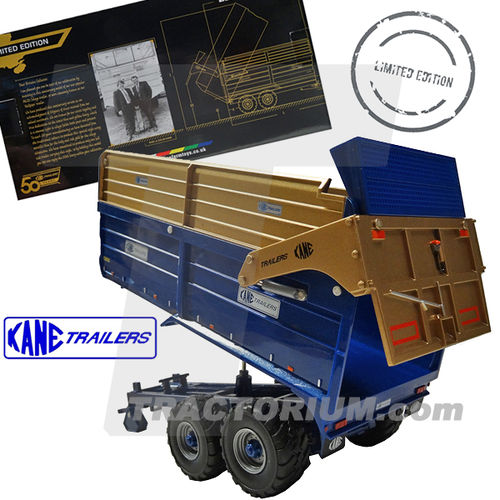 Britains 43219 Kane Silage Trailer M 625 Limited 50th Anniversary Edition Blue Metallic / Gold 1/32