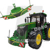 Universal Hobbies 5374 Tractorbumper Sicherheitsfrontgewicht 800 kg John Deere Style grün 1/32