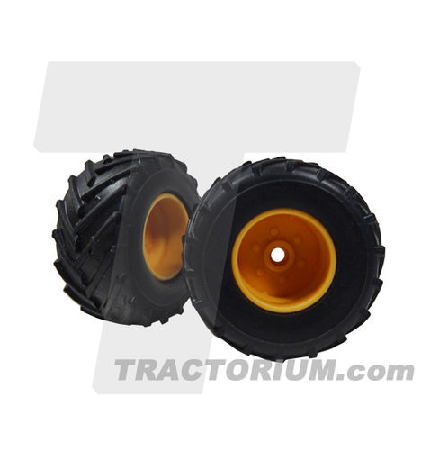 Tractorium Parts 1185 ROS Wide Front Wheels (2  Pieces) 1/32