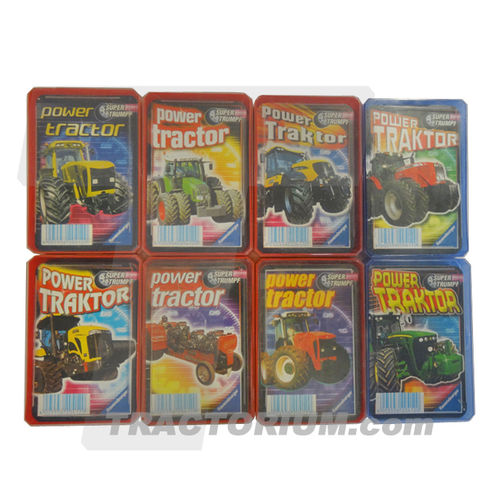 8 x Ravensburger Super Trumpf Power Traktor Quartette / Spielkarten