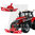 Universal Hobbies 6250 Tractorbumper Safetyweight 800 kg Massey Ferguson Style red 1/32