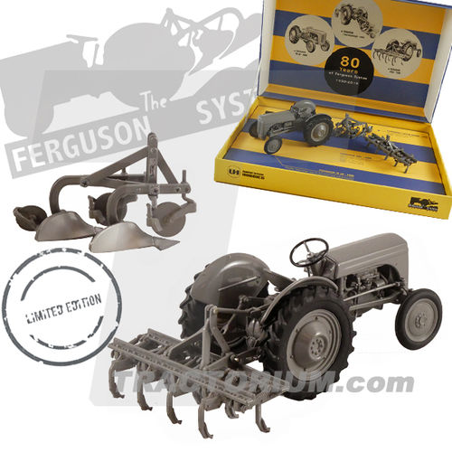 Universal Hobbies 6238 Ferguson TE with Implements Limited 80 Years Ferguson Syst. Edition 1/32
