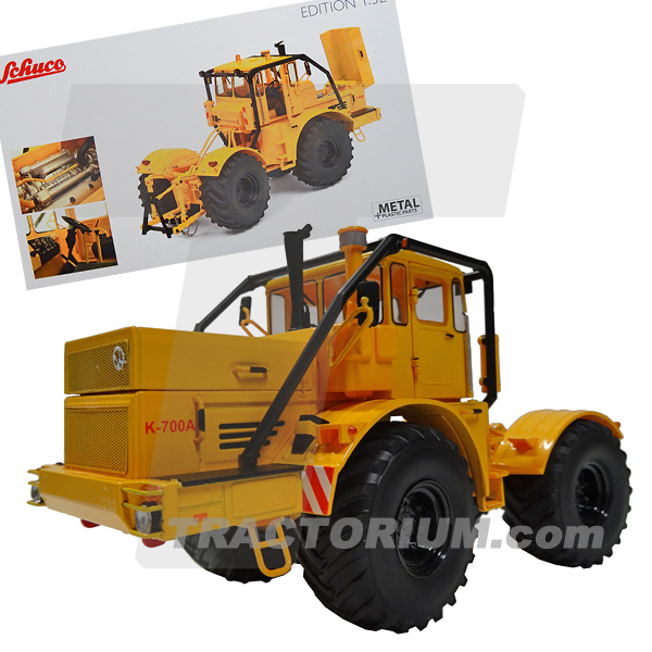 Schuco 07718-1/32 Kirovets K-700A Traktor Gelb Neu 