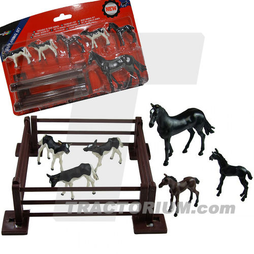 Britains 43267 Foals and Calves with Fence 1/32