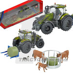Britains 43323 Playset Valtra T 254 with Bale Lifter and Animals 1/32