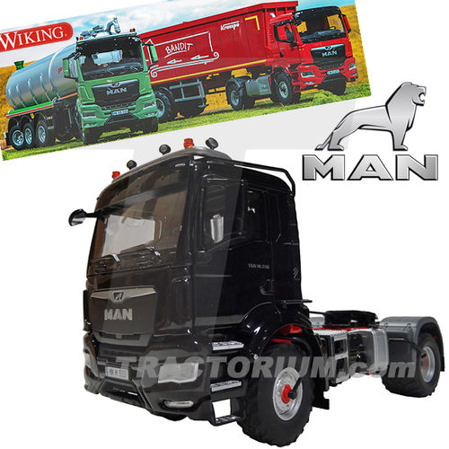 Wiking 7651 MAN TGS 18.510 4x4 BL Truck  Agrar Version Black 1/32