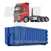 MarGe Models 2306-01 40m³ Hakenlift-Contailer Blau 1/32