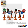 Britains 9006 Autoway  Traffic Signs and Traffic Lights (3 Pieces) 1/32
