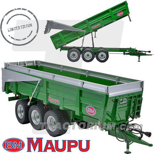 Replicagri 277 Maupu 23 T 3-Axle Tipping Trailer green Limited Edition 1/32