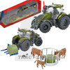 2W Britains 43323 Playset Valtra T 254 with Bale Lifter and Animals 1/32
