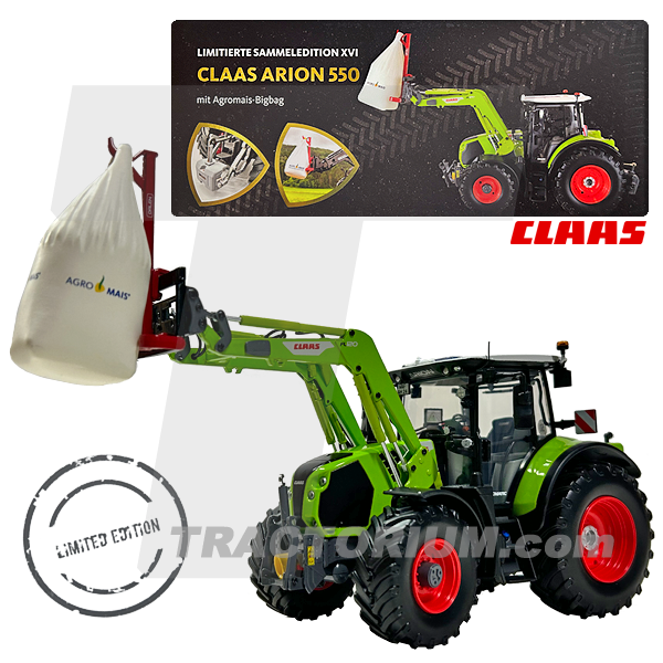 Universal_Hobbies_6636_Claas_Arion_550_Front_Loader_Limited_Agromais_Edition_1